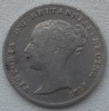 Moneda Regatul Unit - 4 Pence 1844 - Argint, Europa
