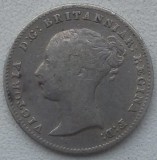 Moneda Regatul Unit - 4 Pence 1844 - Argint, Europa