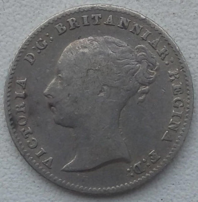 Moneda Regatul Unit - 4 Pence 1844 - Argint foto