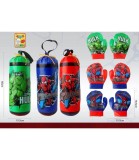 Sac de Box Supereroi Spider-Man Hulk 46 cm pentru Copii Peste 3 Ani, Material Netoxic