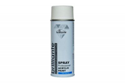 Vopsea acrilica Brilliante Spray Alb Put Mat RAL 9010 400 ml foto