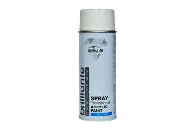 Vopsea acrilica Brilliante Spray Alb Put Mat RAL 9010 400 ml foto