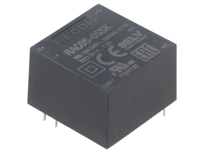 Convertor AC/DC 5W 5V 80%