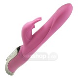 Vibratoare iepuras - Vibe Therapy Liniste Iepuras Vibrator din Silicon cu 7 Functii Roz