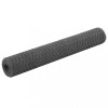 Plasa de sarma gaini, gri, 25 x 1 m, otel cu invelis PVC
