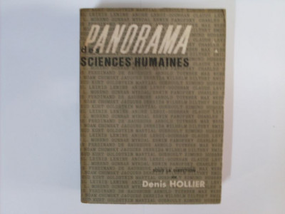 Panorama Des Sciences Humaines - Denis Hollier Gianni Albergoni Catherine Backes-cl,550561 foto