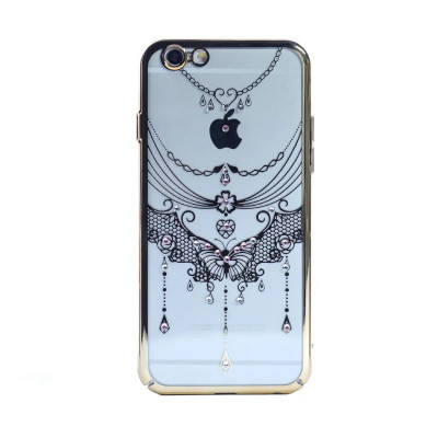 Husa hard fashion iPhone 6/6S Contakt Gold Butterfly foto