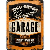 Placa metalica - Harley Davidson Garage - 30x40 cm, Nostalgic Art Merchandising