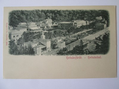 Carte postala Băile Herculane/Herkulesbad,necirculata cca.1900 foto