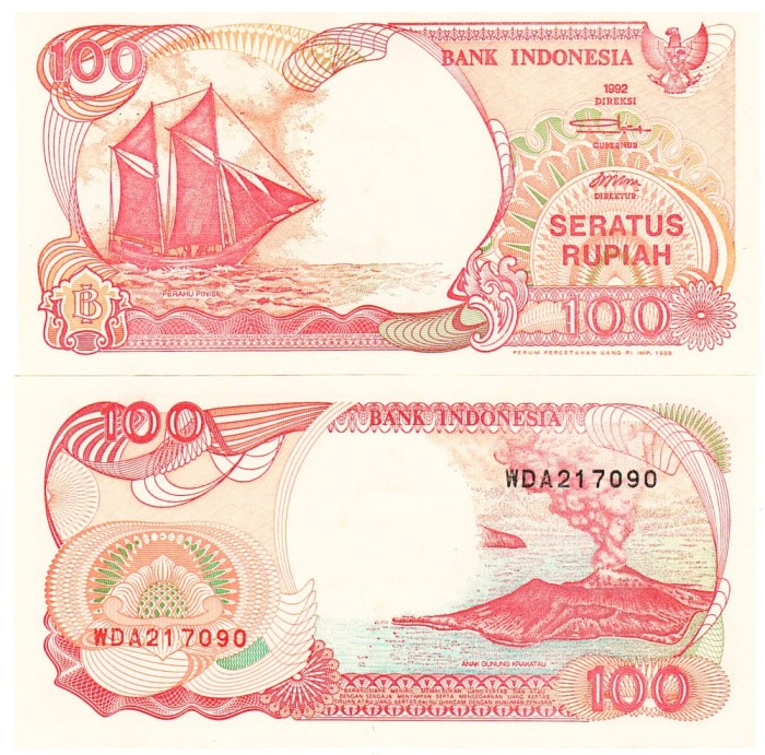 Indonezia 100 Rupiah 1992-1999 P-127g UNC
