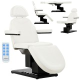 Fotoliu cosmetic electric pentru salon cosmetic pedichiură reglare comandă cu piciorul + telecomandă 3 cilindri Malaga