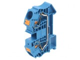 Conector albastru pentru șine 0,5-25mm2, 2 borne