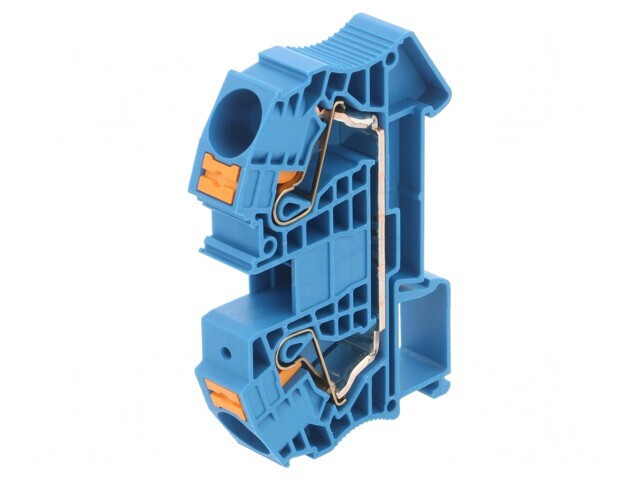 Conector albastru pentru șine 0,5-25mm2, 2 borne