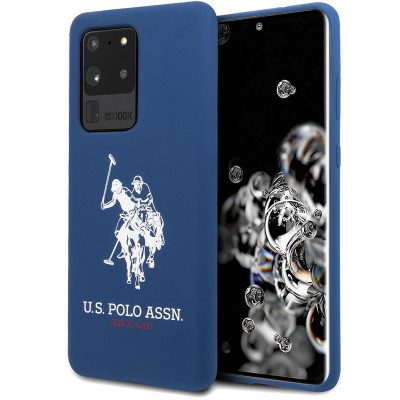 Husa TPU U.S. Polo pentru Samsung Galaxy S20 Ultra G988 / Samsung Galaxy S20 Ultra 5G G988, Bleumarin USHCS69SLHRNV foto