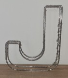 Literă Decorativă J Metal Cromat Obiect Decor Masă Evenimente Ideală Proiect
