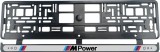 Cumpara ieftin Set 2 bucati, suport numar inmatriculare BMW MPower, Autohelix MSA