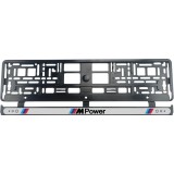 Set 2 bucati, suport numar inmatriculare BMW MPower
