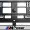 Set 2 bucati, suport numar inmatriculare BMW MPower