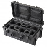 Hard case MAX520CAMORGTR cu roti pentru echipamente de studio, Plastica Panaro