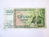 Islanda 100 Kronur 1961 la cel mai mic pret,bancnota din imagini
