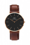 Daniel Wellington ceas Classic 40 St Mawes barbati, culoarea negru