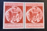 Germania (Deutsches Reich 1940) Pereche Orizontală "20. April 1940" 12+38Pf Roșu (MINT / Neștampilată) CLK1