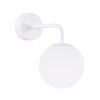 Lampă De Perete Astral Alb Oțel/Sticlă, 1 Bec Geometric Minimalist De Interior.