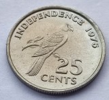 432. Moneda Seychelles 25 cent 1976 (Declaration of Independence) (tiraj 209.000 buc)