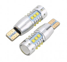 Led auto T10 Canbus 80W 12-24V Leduri CREE W5W PREMIUM POWER foto