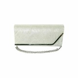 Cumpara ieftin Geanta dama tip plic de seara, ocazii si petreceri, Verde relief, 26 x 12 cm, Magrot 25021