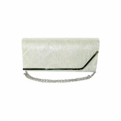 Geanta dama tip plic de seara, ocazii si petreceri, Verde relief, 26 x 12 cm, Magrot 25021