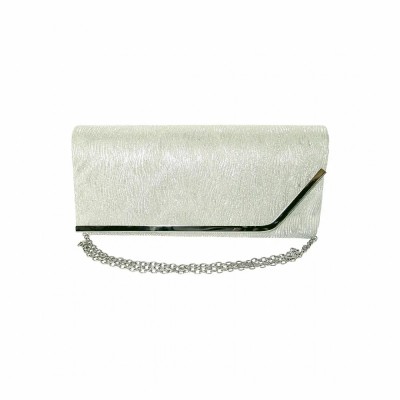 Geanta dama tip plic de seara, ocazii si petreceri, Verde relief, 26 x 12 cm, Magrot 25021 foto