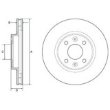 Disc frana DACIA LOGAN MCV II (2013 - 2016) KRIEGER 0950004355