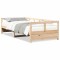 Gossi pat de zi, natural, 80x200 cm, lemn masiv de pin
