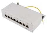 Patch Panel RJ45 Cat6 8 Porturi Gri, Logilink