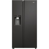 Side by side Haier HSW59F18EIPT, 601 l, Total No Frost, Multi Air Flow, Clasa E, WiFi, SuperCooling, SuperFreezing, Holidays, Dispenser de apa si ghea