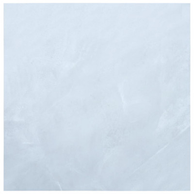 vidaXL Plăci de pardoseală autoadezive, alb marmură, 5,11 m&amp;sup2; PVC foto