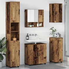 vidaXL Set de mobilier pentru baie 5 pcs Lemn vechi 61 x 35 x 64 cm 3393001