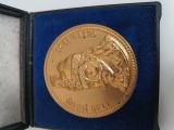 de colectie ,medalie bronz aurit Vlad Tepes DRACULEA 1431-1475 . De colectie