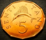 Moneda exotica 5 SENTI TANO - TANZANIA, anul 1982 *cod 331 - UNC DIN FASIC!, Africa