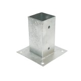 Suport aplicat pentru stalp patrat 71x71x150 mm din otel zincat