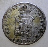 Moneda Argint Italia: Francisc I, 1/4 Lira 1822, Lombardia-Venetia. Argint 0.600, 1.62g