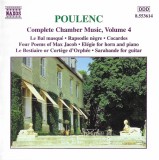 Francis Poulenc - Complete Chamber Music Vol. 4, CD
