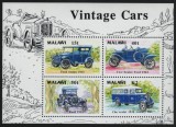 Malawi 1990 - Masini de epoca, bloc neuzat