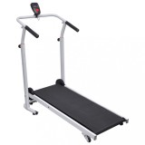 Banda Alergare Mecanica Pliabila, 93x36cm, Negru, Monitor LCD, Ajustabila, Portabila, Max 100kg, Ideal Mers/Jogging
