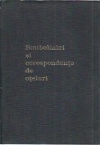 Carte Simbolizari si Corespondente Oteluri, 1978, 246 pagini, editie buna, perfecta pentru biblioteca