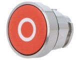 Comutator apăsare 22mm roșu