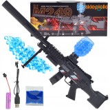 PUȘCĂ ELECTRICĂ AUTOMATĂ 2 &Icirc;N 1 DE DIMENSIUNI MARI ASG CU BILE DE GEL-APĂ M249 JUCĂRIE