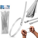 Set cleme din inox, 7,9x300mm, 100 bucati, Geko G17260
