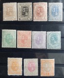 Romania 1893/1898 - Carol I-Spic de grau,filigran PR